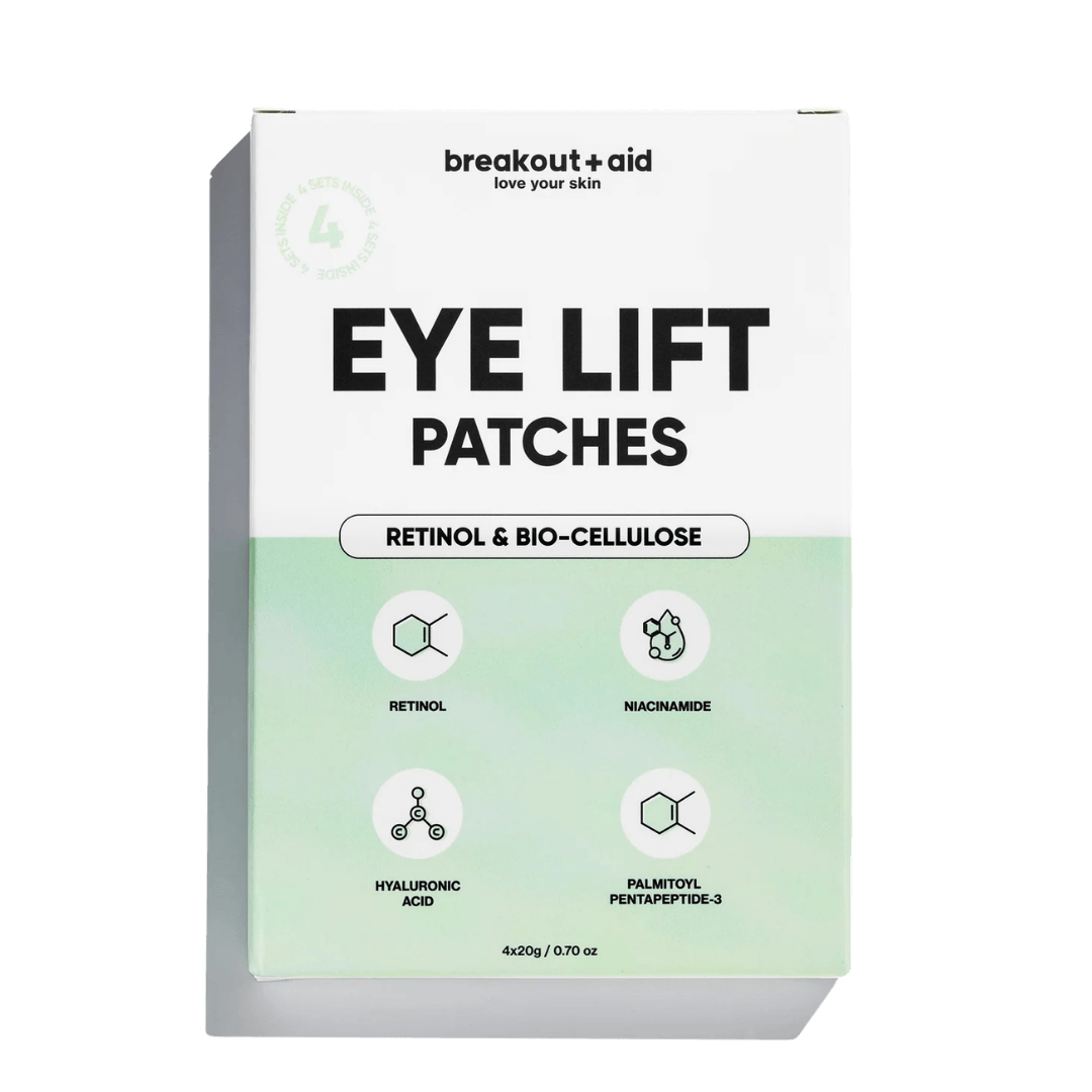 Breakout Aid - Biocellulose oogmasker met retinol – liftend & verstevigend