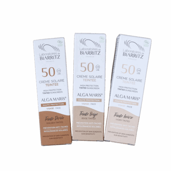 Laboratoires - getinte gezichtszonnecrème SPF30 en SPF50