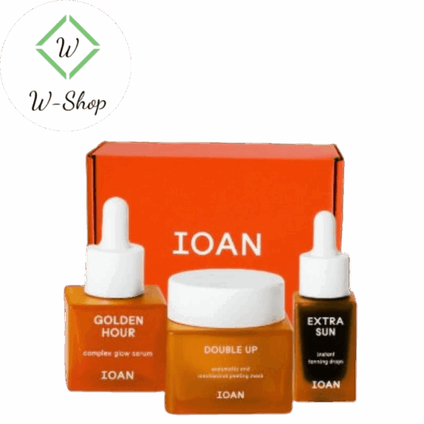 IOAN DELUXE BOX – serum + tanning drops + peelingmasker