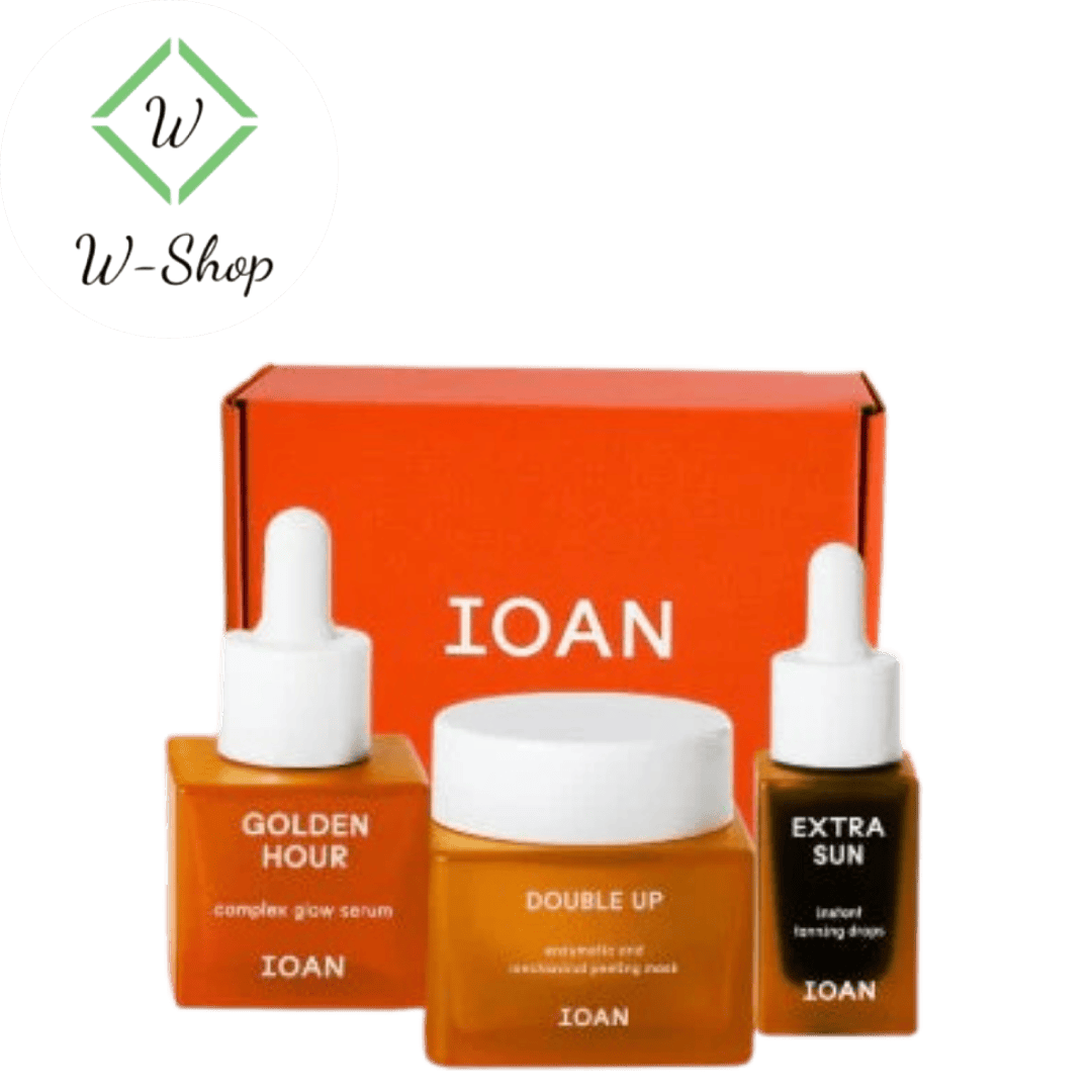 IOAN DELUXE BOX – serum + tanning drops + peelingmasker