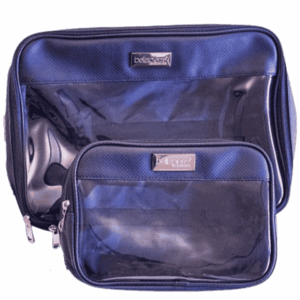 BELLAPIERRE Semi-transparante luxe make-up tassen (2 stuks)