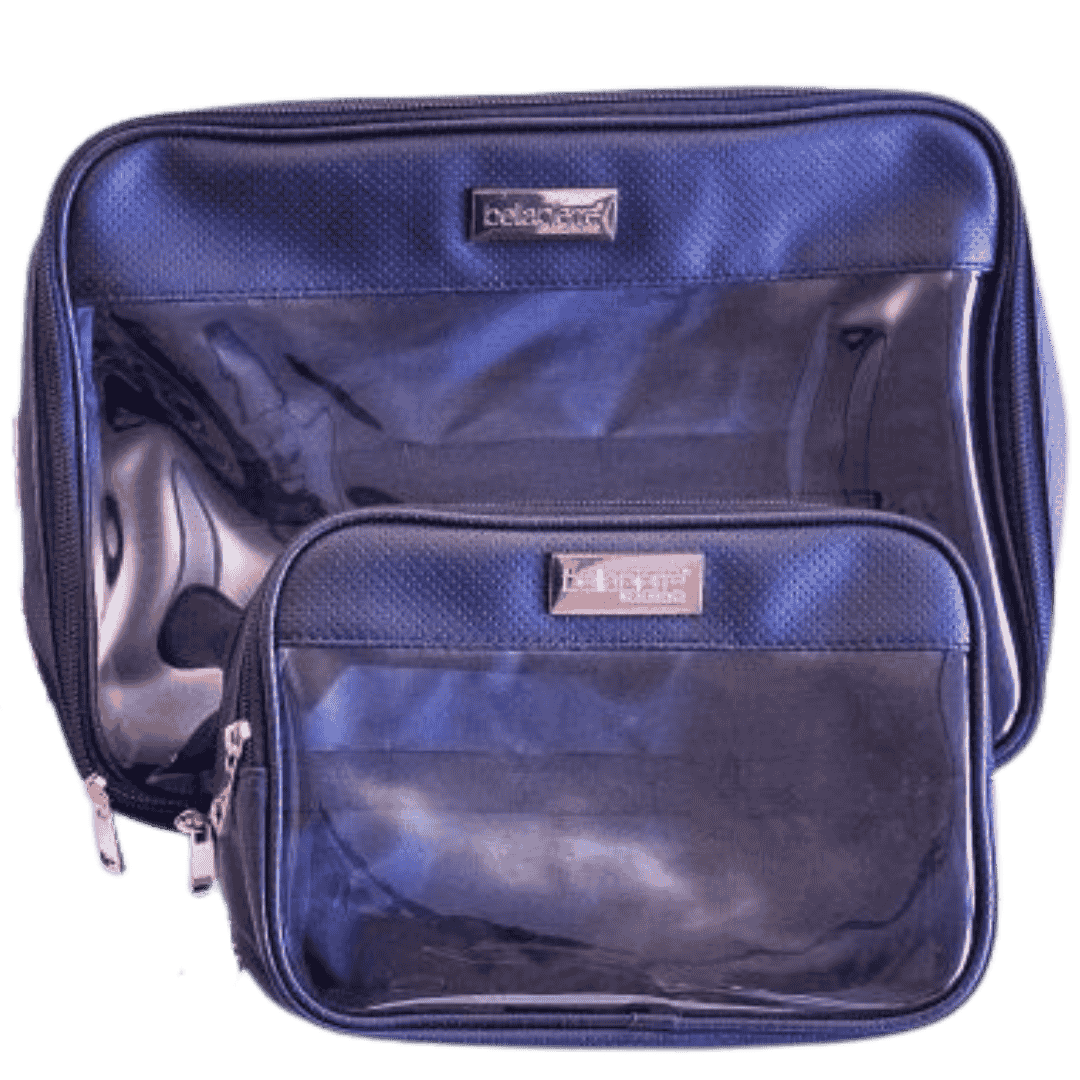 BELLAPIERRE Semi-transparante luxe make-up tassen (2 stuks)