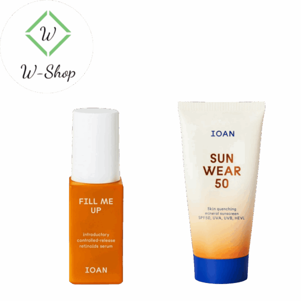IOAN Day & Night Duo – Getinte Zonnecrème + Fill Me Up Serum