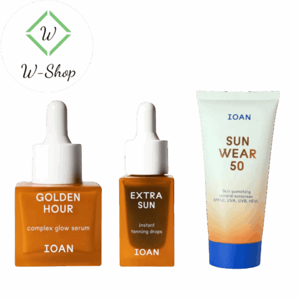 IOAN Ultimate glow set – Golden Hour + Extra Sun + getinte zonnecrème