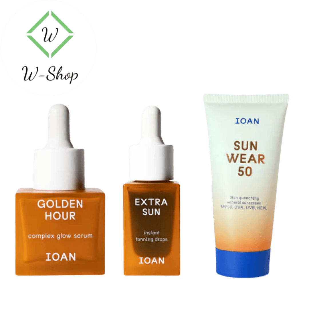 IOAN Ultimate glow set – Golden Hour + Extra Sun + getinte zonnecrème