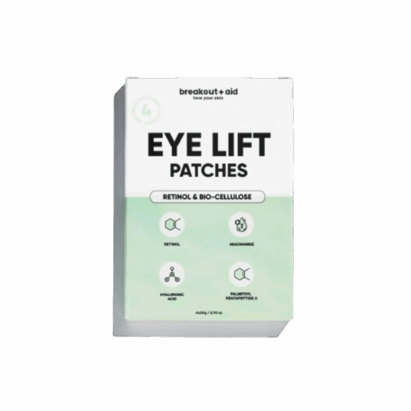 Breakout Aid - Biocellulose oogmasker met retinol – liftend & verstevigend